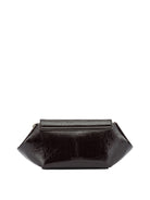 Ganni "Bou East/West Shine" Shoulder Bag - Brown