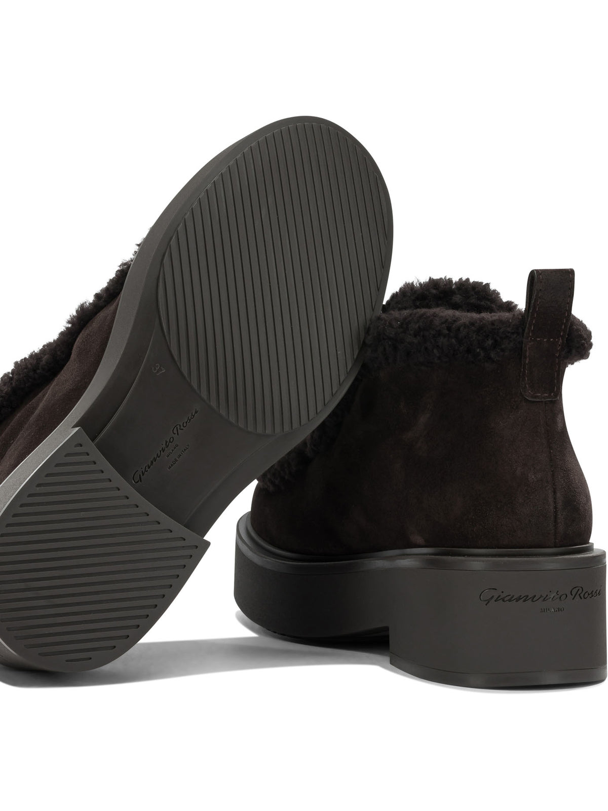 Gianvito Rossi "Yari" Pull-On Ankle Boots - Brown