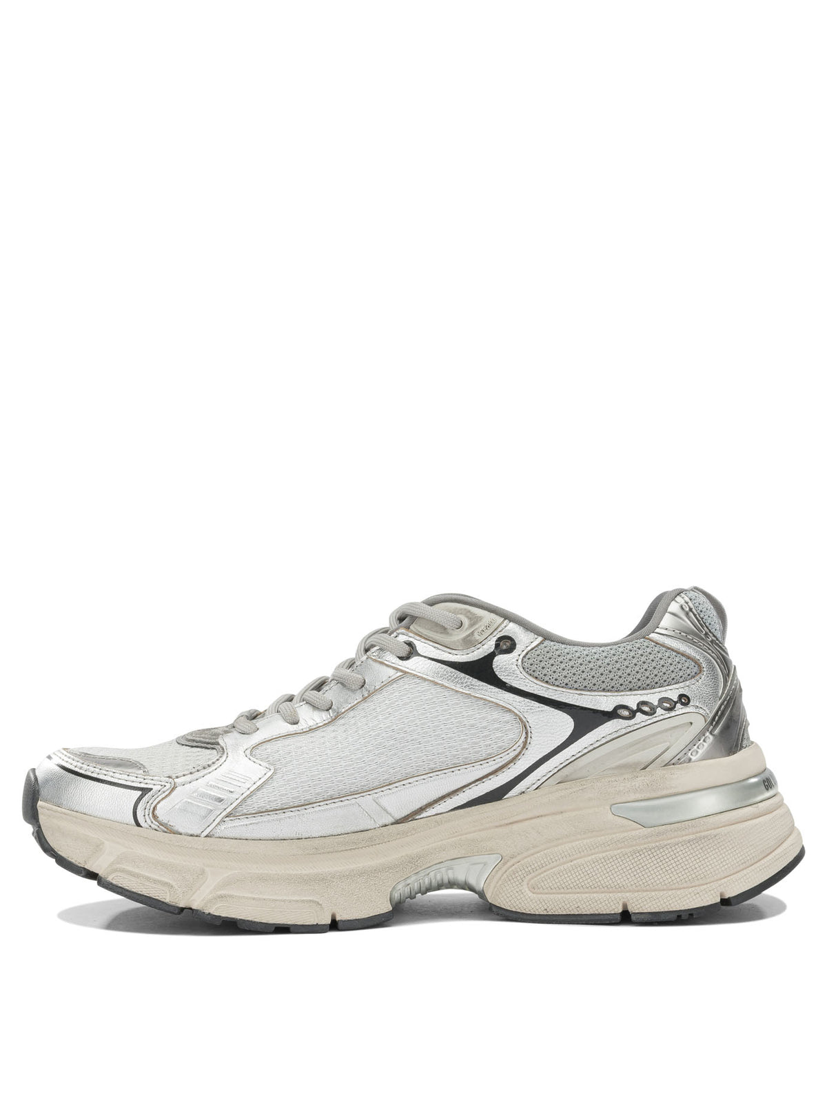 Golden Goose "Lightstar" low sneakers - Silver