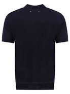 Golden Goose Merino wool button-down polo shirt - Blue