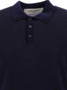 Golden Goose Merino wool button-down polo shirt - Blue