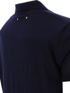 Golden Goose Merino wool button-down polo shirt - Blue