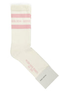 Golden Goose "Distressed" Sports Socks - Pink