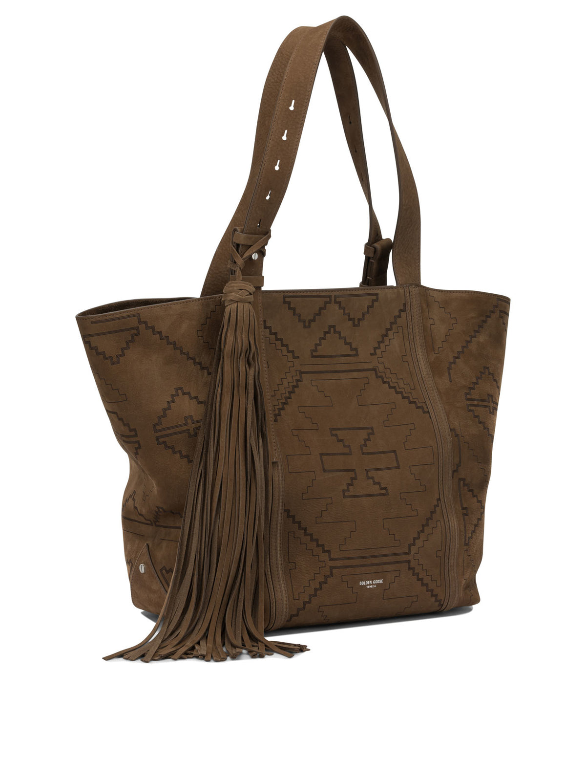 Golden Goose "24/7 East West" Large Shoulder Bag - Brown