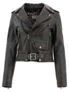 Golden Goose "Chiodo Destiny" Leather jacket - Black