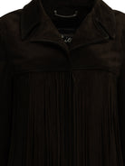 Golden Goose Fringed leather jacket - Brown
