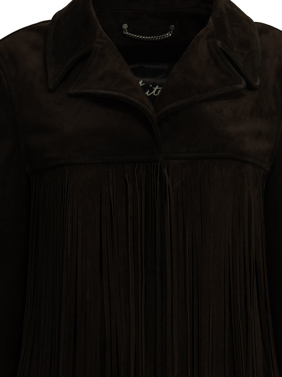 Golden Goose Fringed leather jacket - Brown
