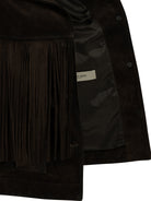 Golden Goose Fringed leather jacket - Brown