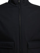 Herno "3 Layers Wool Storm" Bomber Jacket - Blue