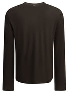 Herno Round-neck wool T-shirt - Brown
