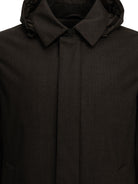 Herno Long flannel down jacket - Brown
