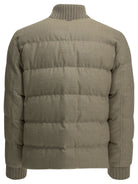 Herno Tweed bomber jacket - Beige