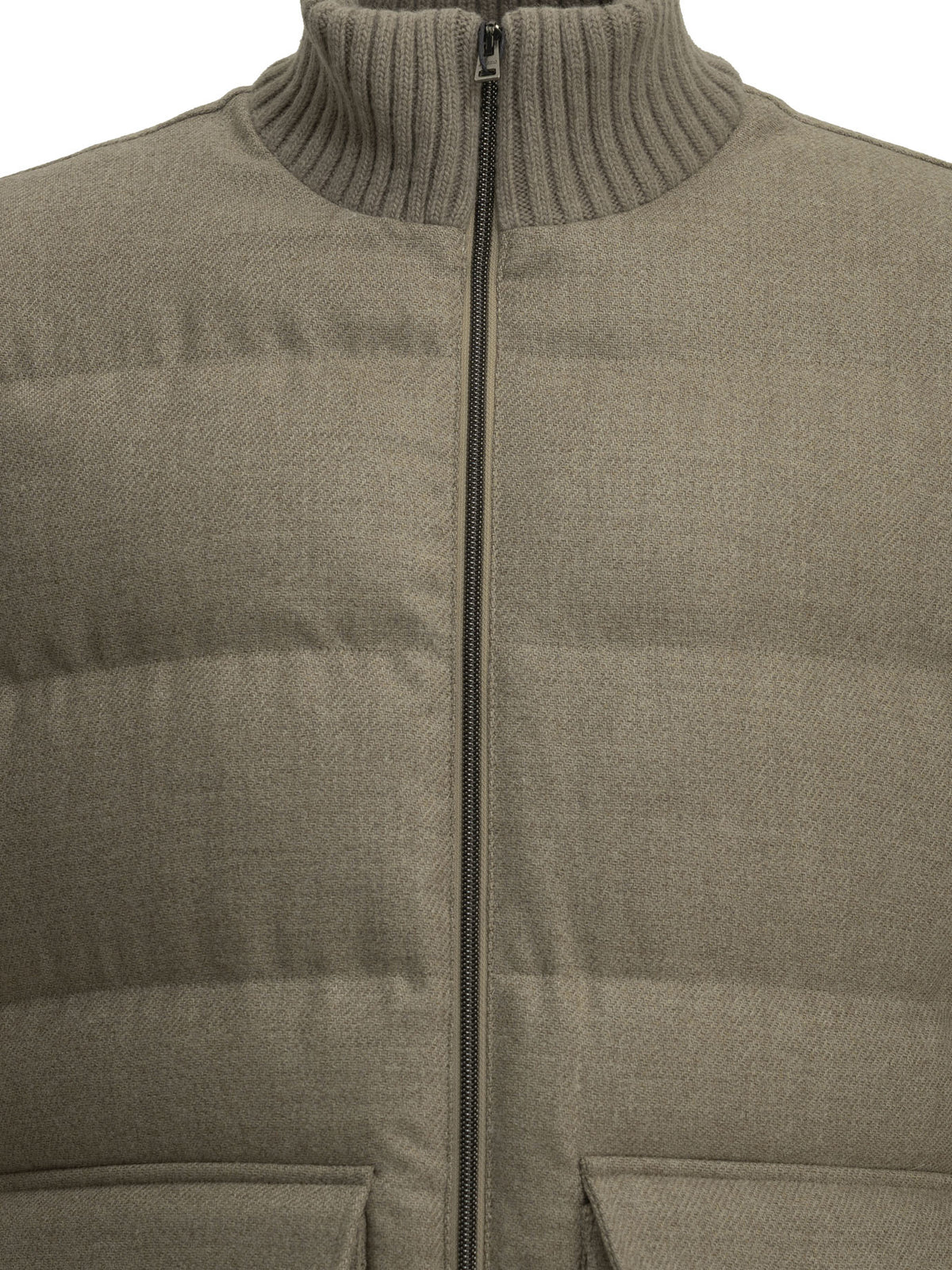 Herno Tweed bomber jacket - Beige