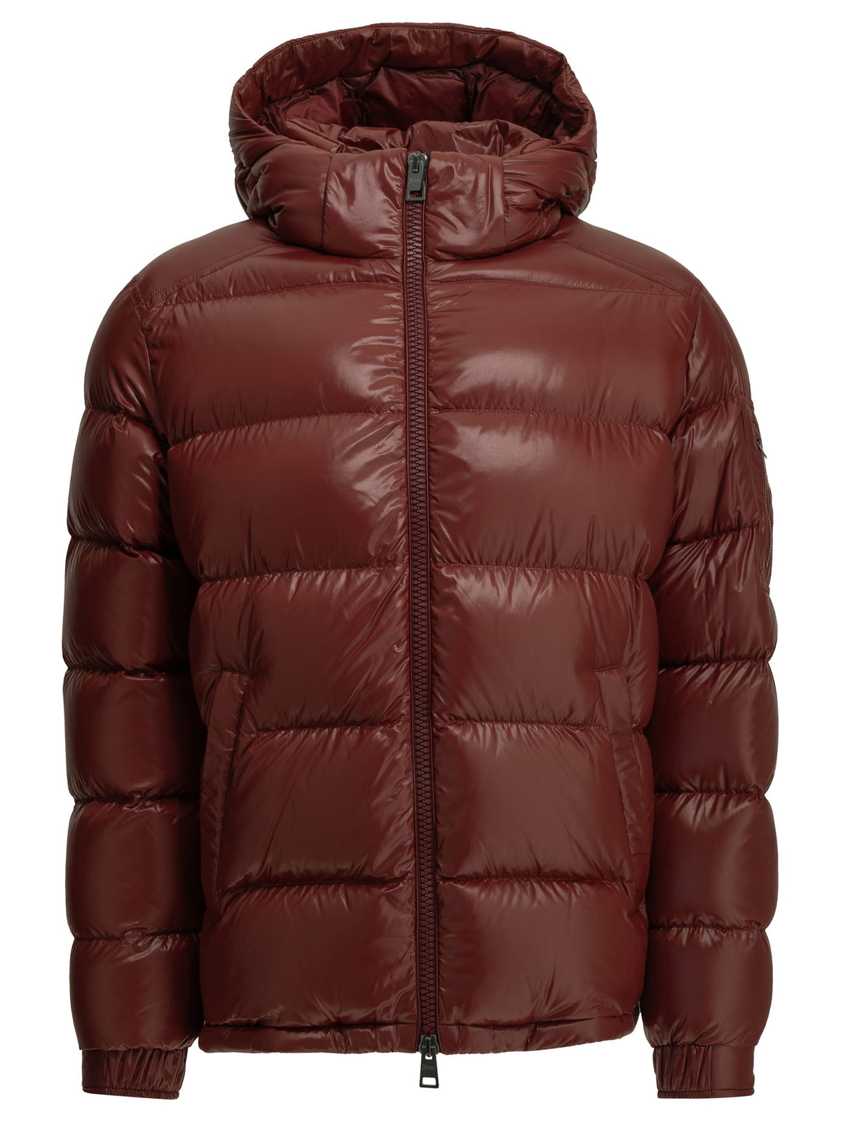 Herno Short down jacket with logo - Red