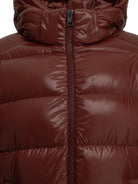 Herno Short down jacket with logo - Red