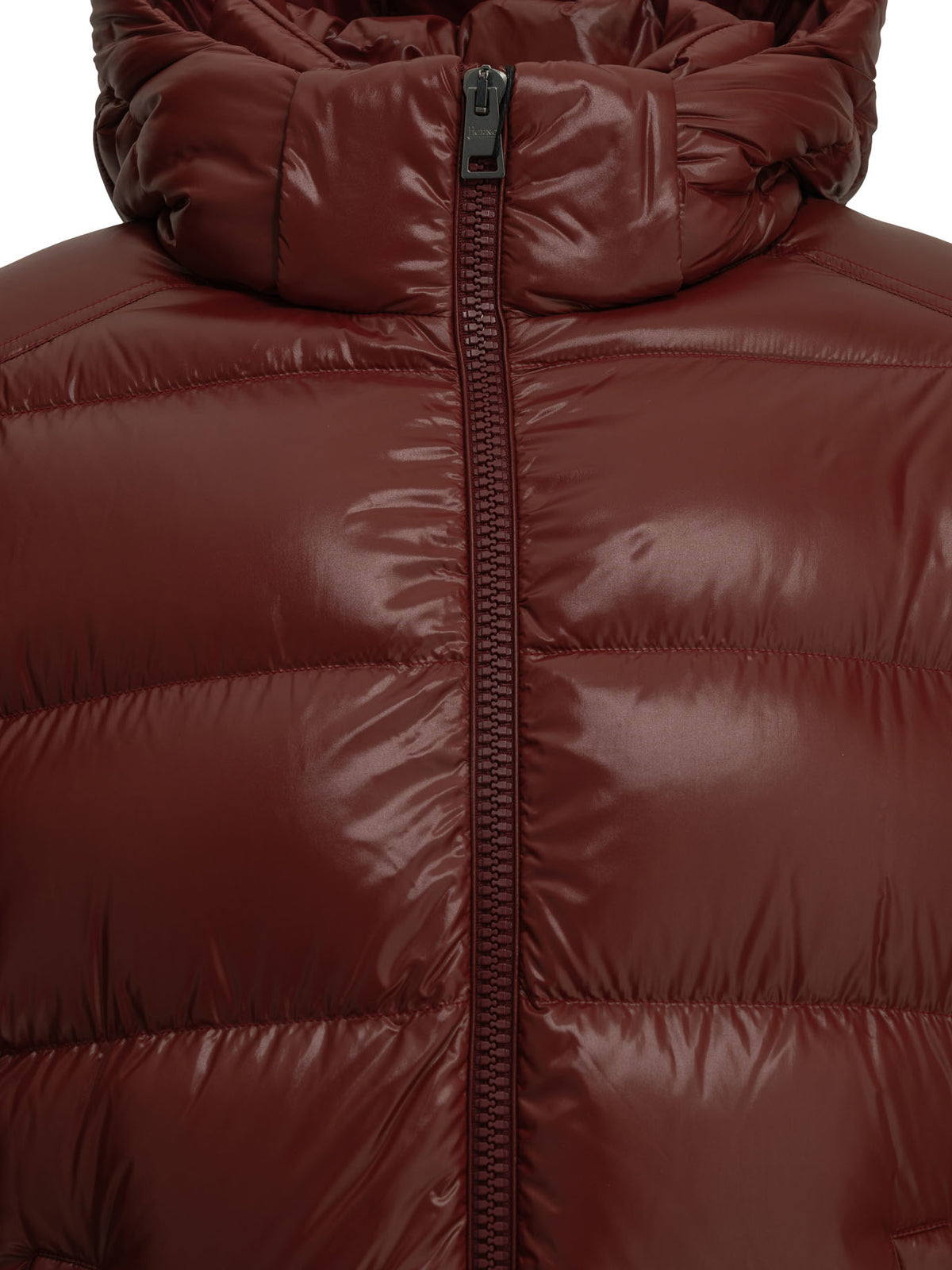 Herno Short down jacket with logo - Red