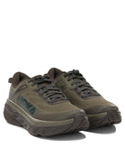 Hoka "Bondi 7" Low-Top Sneakers - Brown