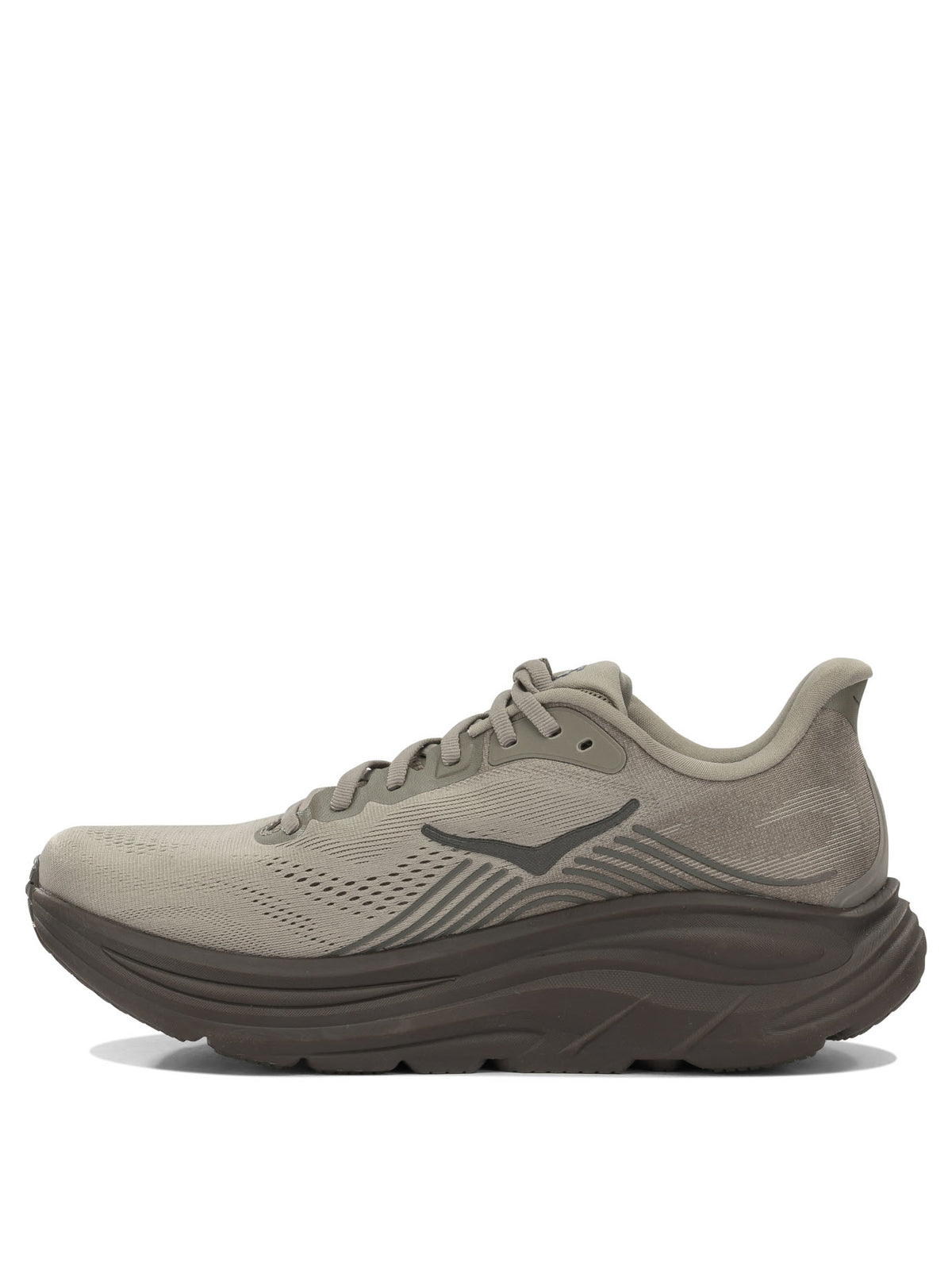Hoka "Clifton 11" Low-Top Sneakers - Grey