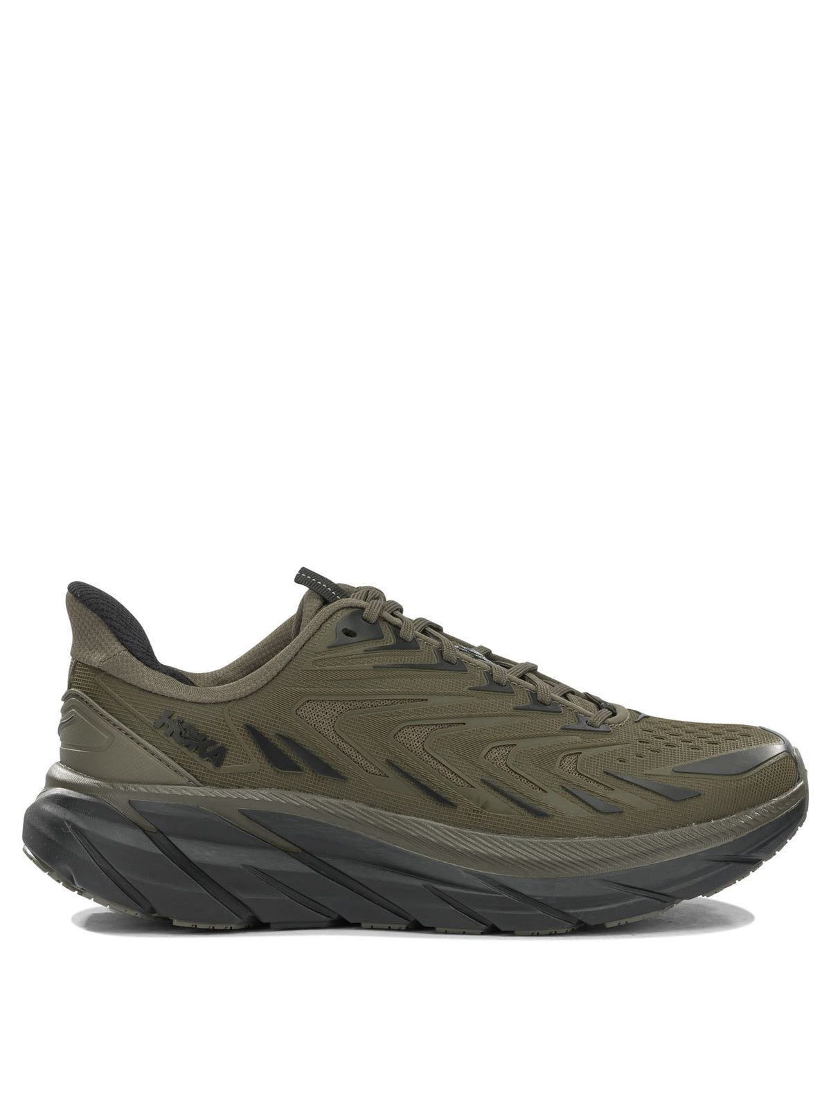 Hoka "Clifton UTL" Low-Top Sneakers - Green