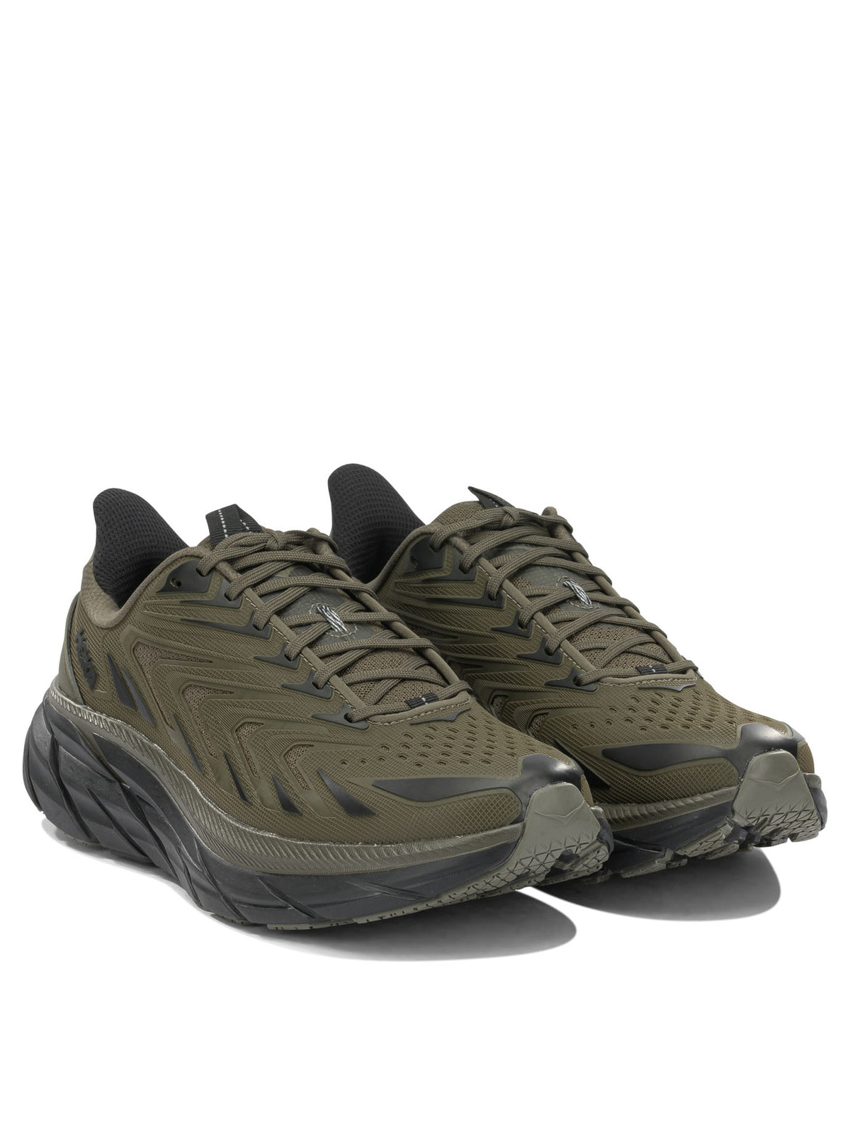 Hoka "Clifton UTL" Low-Top Sneakers - Green