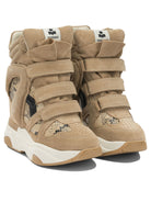 Isabel Marant "Balskee" High-Top Sneakers - Beige
