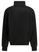 Jacquemus "Le Camionneur Gros Grain" Half Zip Sweatshirt - Black