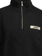 Jacquemus "Le Camionneur Gros Grain" Half Zip Sweatshirt - Black