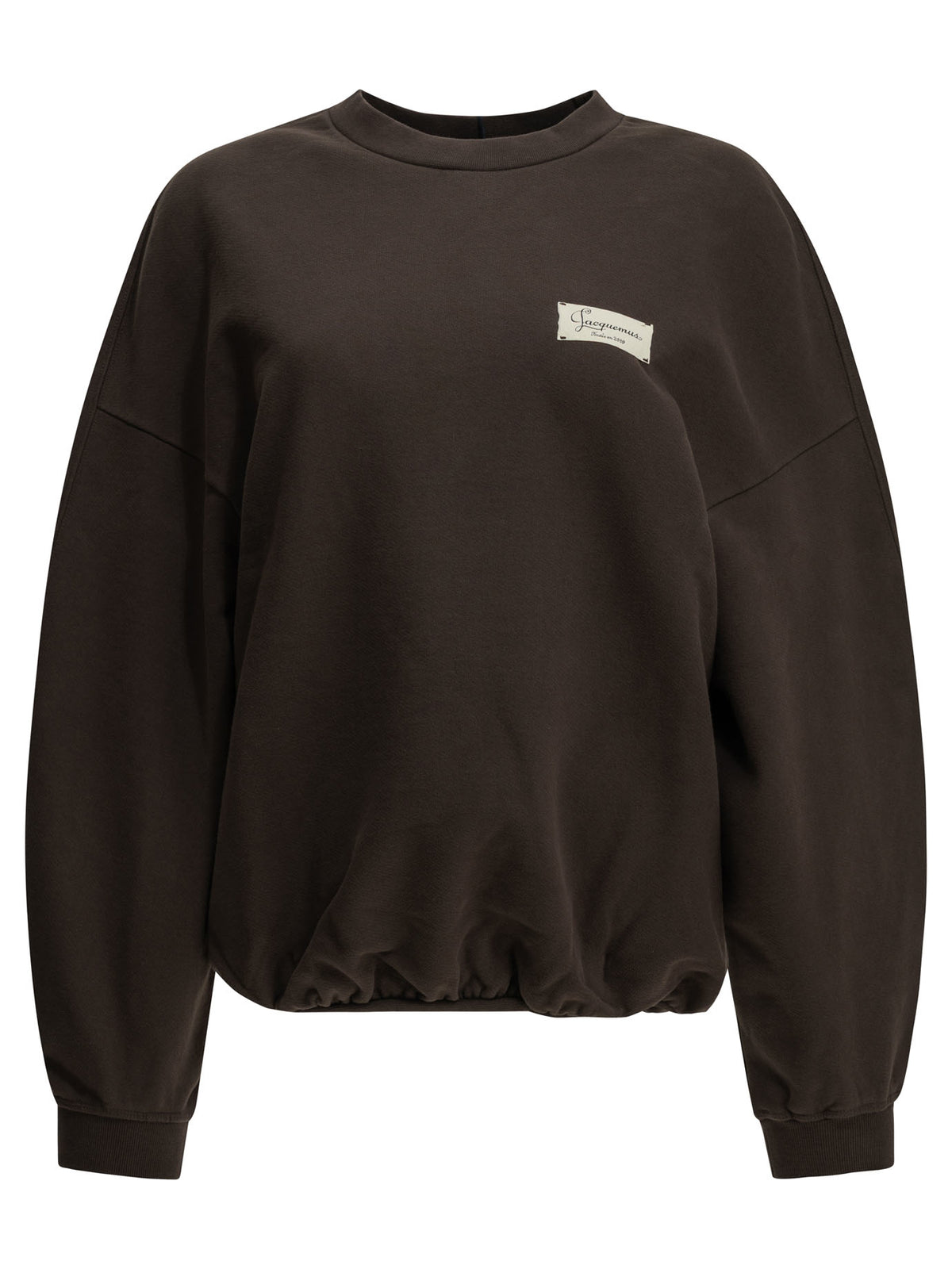 Jacquemus "Le Sweatshirt Montaigne" Crew-Neck Sweatshirt - Brown