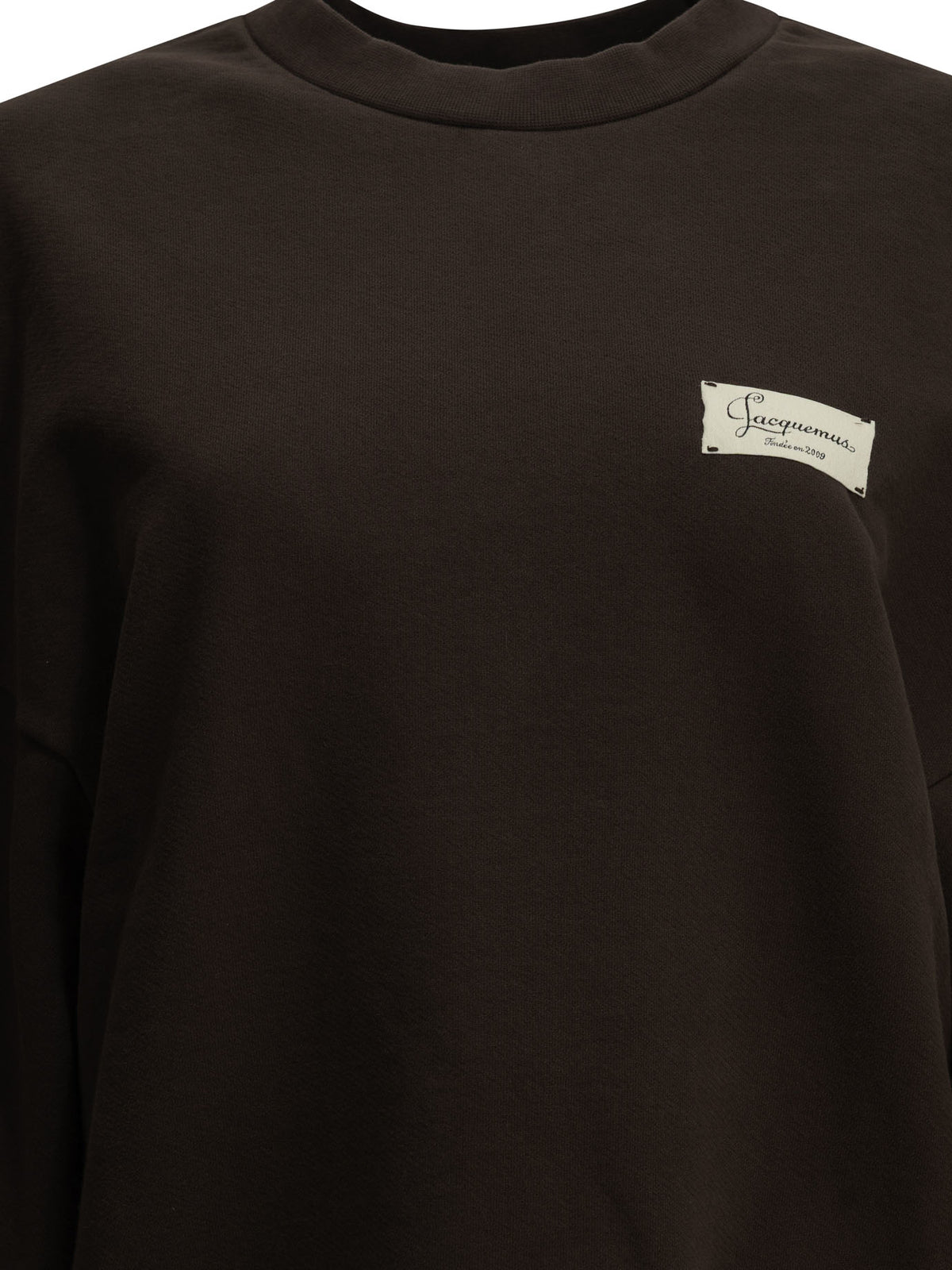 Jacquemus "Le Sweatshirt Montaigne" Crew-Neck Sweatshirt - Brown