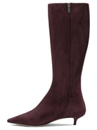 Jimmy Choo "Amis 35MM" Knee-High Boots - Burgundy
