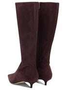 Jimmy Choo "Amis 35MM" Knee-High Boots - Burgundy
