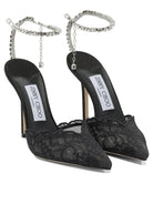 Jimmy Choo "Saeda 100MM" Pumps - Black