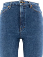 Khaite "Danielle" Straight-Leg Jeans - Blue