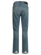 Khaite "Finley" Straight-Leg Jeans - Light Blue