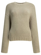 Khaite "Gemma" Crew-Neck Sweater - White