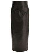 Khaite "Loxley" Long skirt - Black