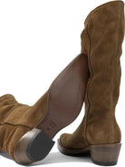 Khaite "Clive" Cowboy Boots - Brown