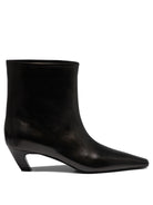 Khaite "Arizona" Pull-On Ankle Boots - Black