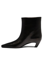 Khaite "Arizona" Pull-On Ankle Boots - Black
