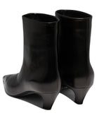 Khaite "Arizona" Pull-On Ankle Boots - Black