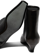 Khaite "Arizona" Pull-On Ankle Boots - Black