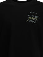Maison Kitsuné "MMII Profile Fox" Crew-Neck T-Shirt - Black