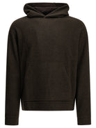 Maison Kitsuné Fleece-blend hooded sweatshirt - Brown