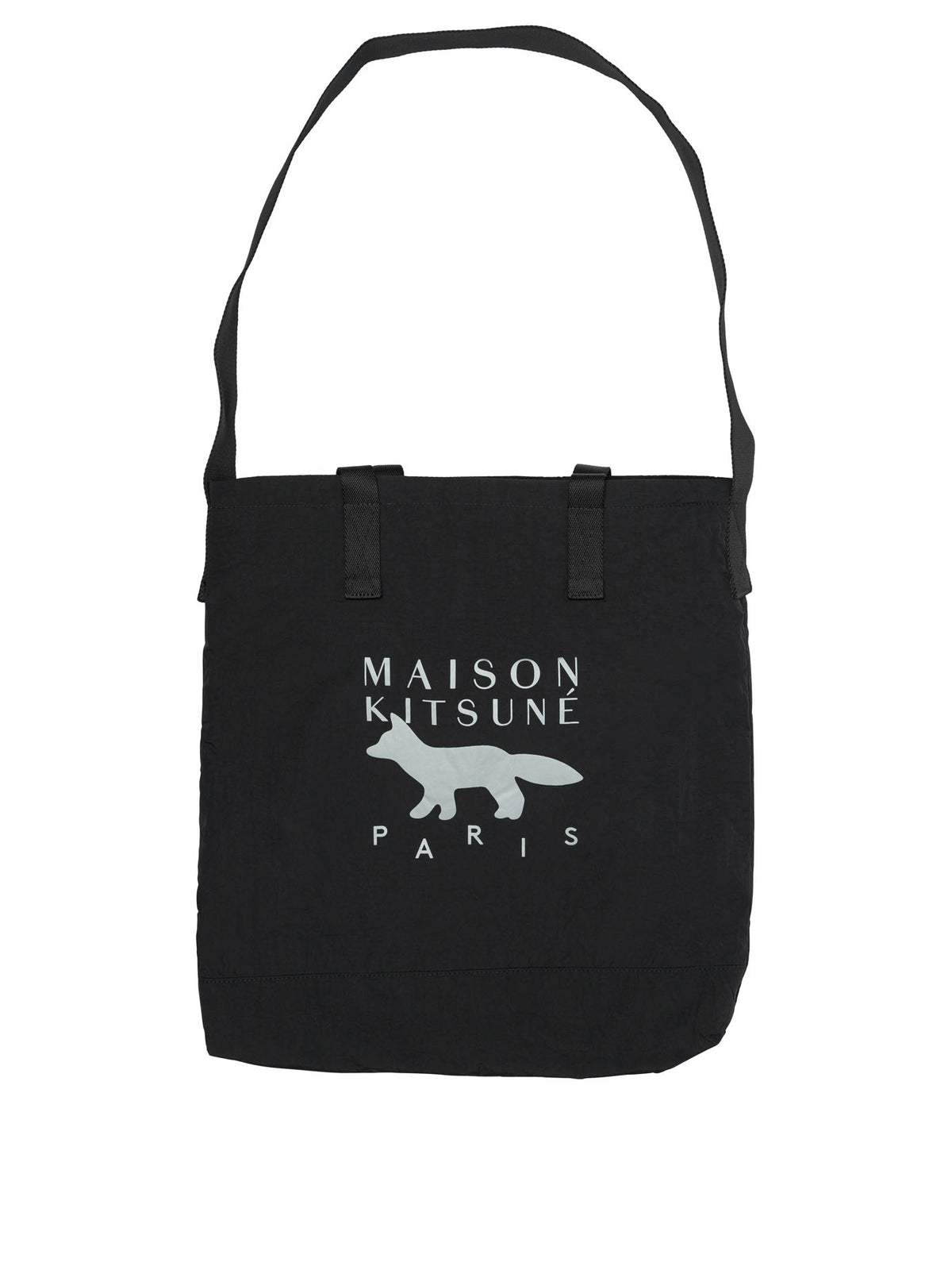 Maison Kitsuné Shoulder bag with large logo - Black