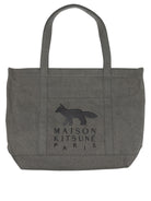 Maison Kitsuné "Profile Fox" Large Shoulder Bag - Black