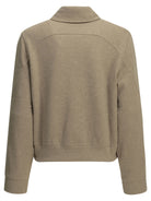 Maison Kitsuné "Baby Fox" Polo-Collar Sweatshirt - Beige