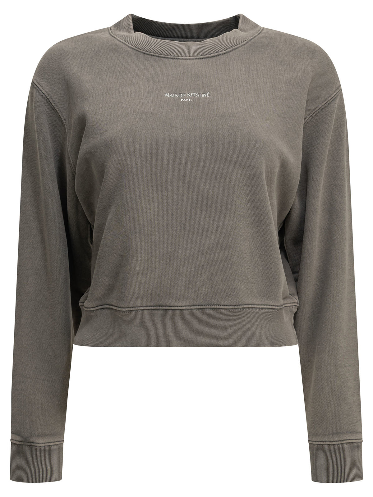 Maison Kitsuné Crewneck sweatshirt with logo - Grey