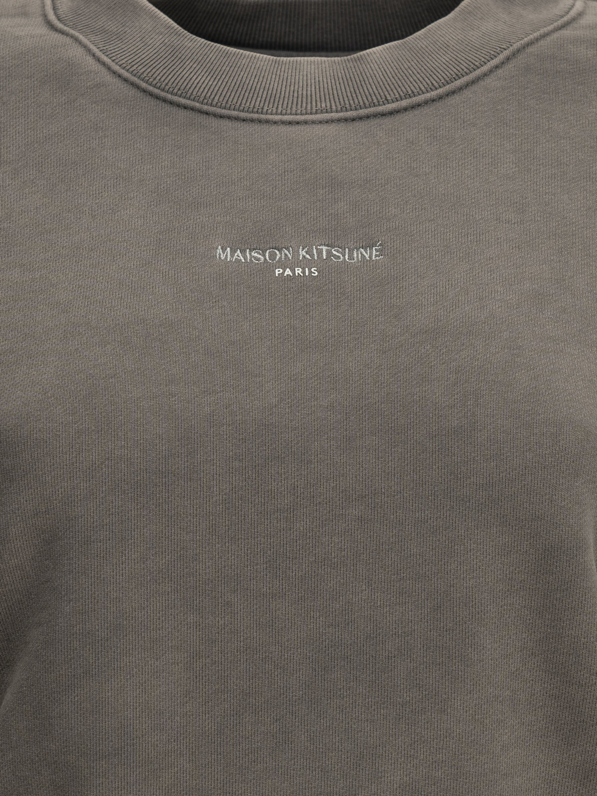 Maison Kitsuné Crewneck sweatshirt with logo - Grey