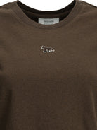 Maison Kitsuné "Baby Fox" Crew-Neck T-Shirt - Brown