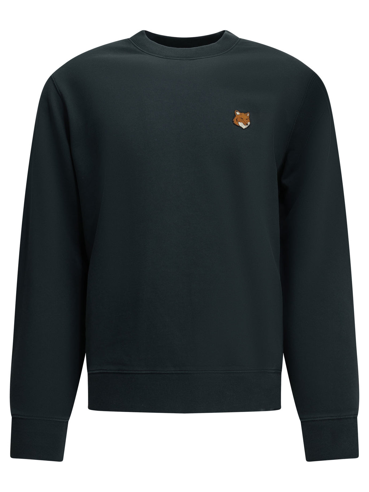 Maison Kitsuné "Fox Head" Crew-Neck Sweatshirt - Blue